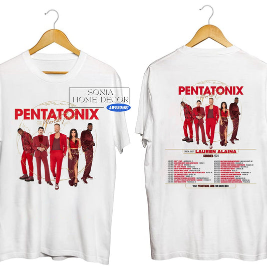 Pentatonix The World Tour Summer 2023 2Sides Shirt