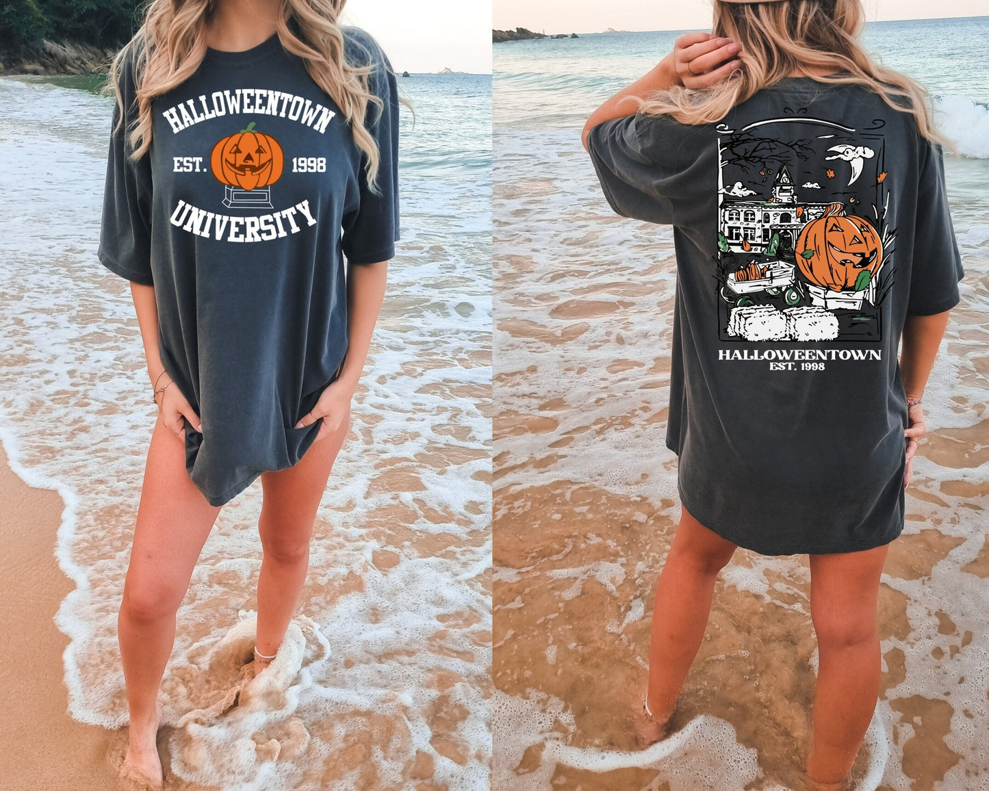 Vintage Halloweentown 1998 Shirt, 2 Side Halloweentown University Shirt