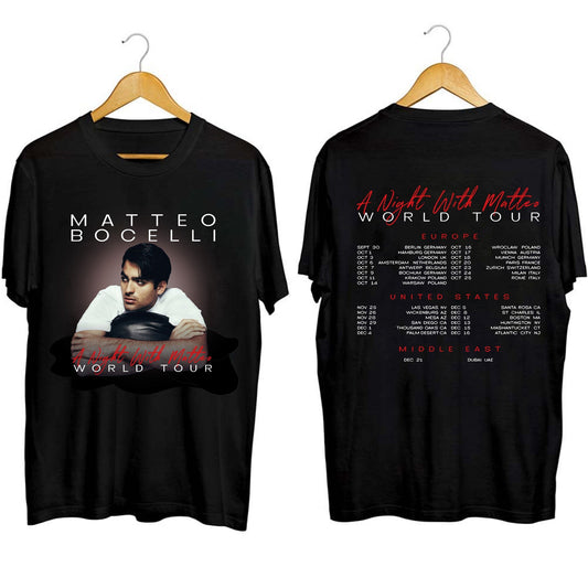 Matteo Bocelli - A Night with Matteo World Tour 2023 Shirt