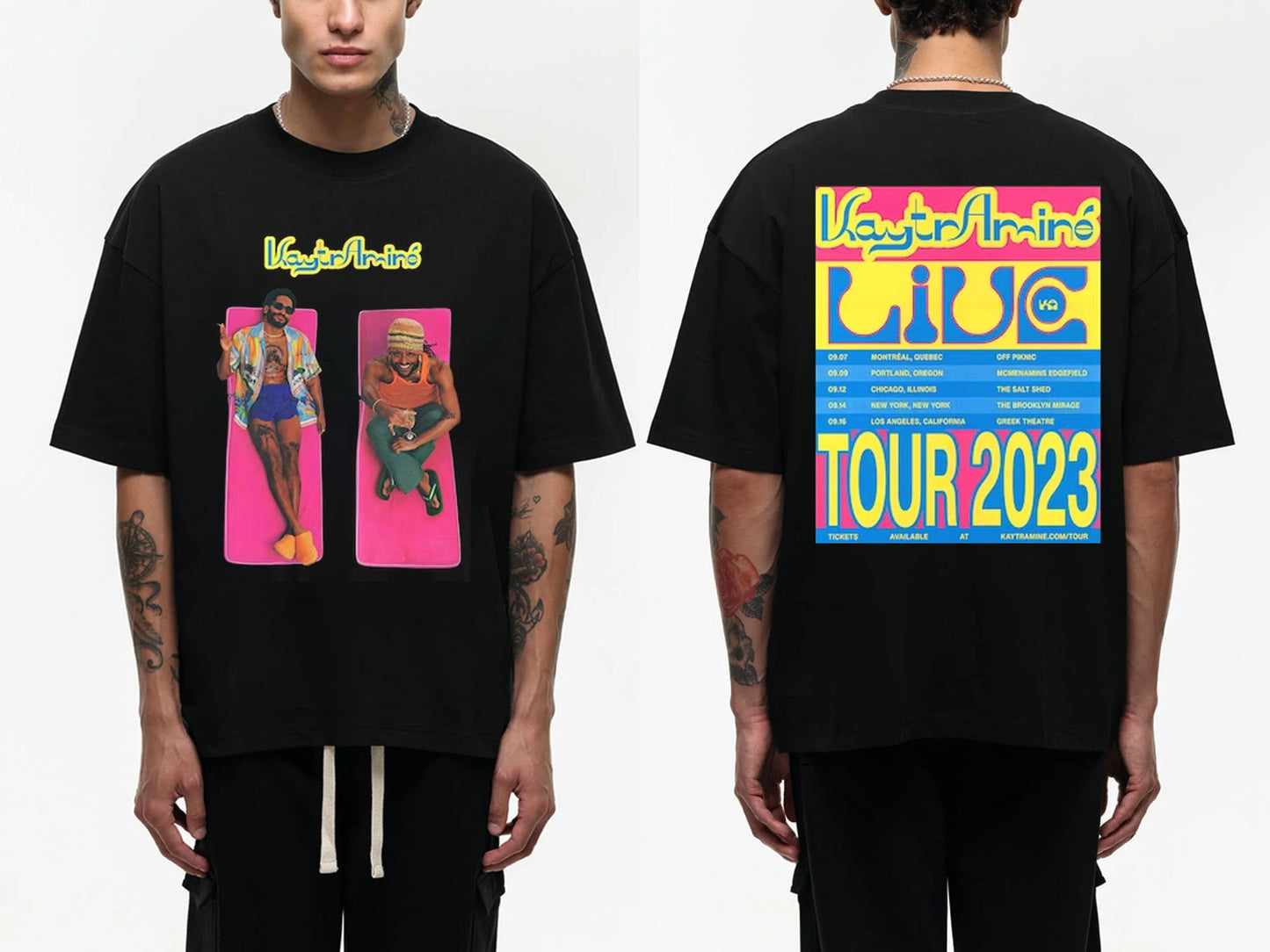 Kaytranada and Amin Concert Shirt, Kaytramin Tour 2023 Shirt