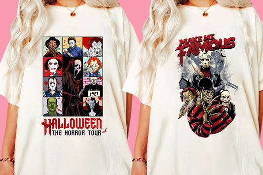 Halloween Horror tour Shirt, Make me famous Shirt, horror Halloween Shirt