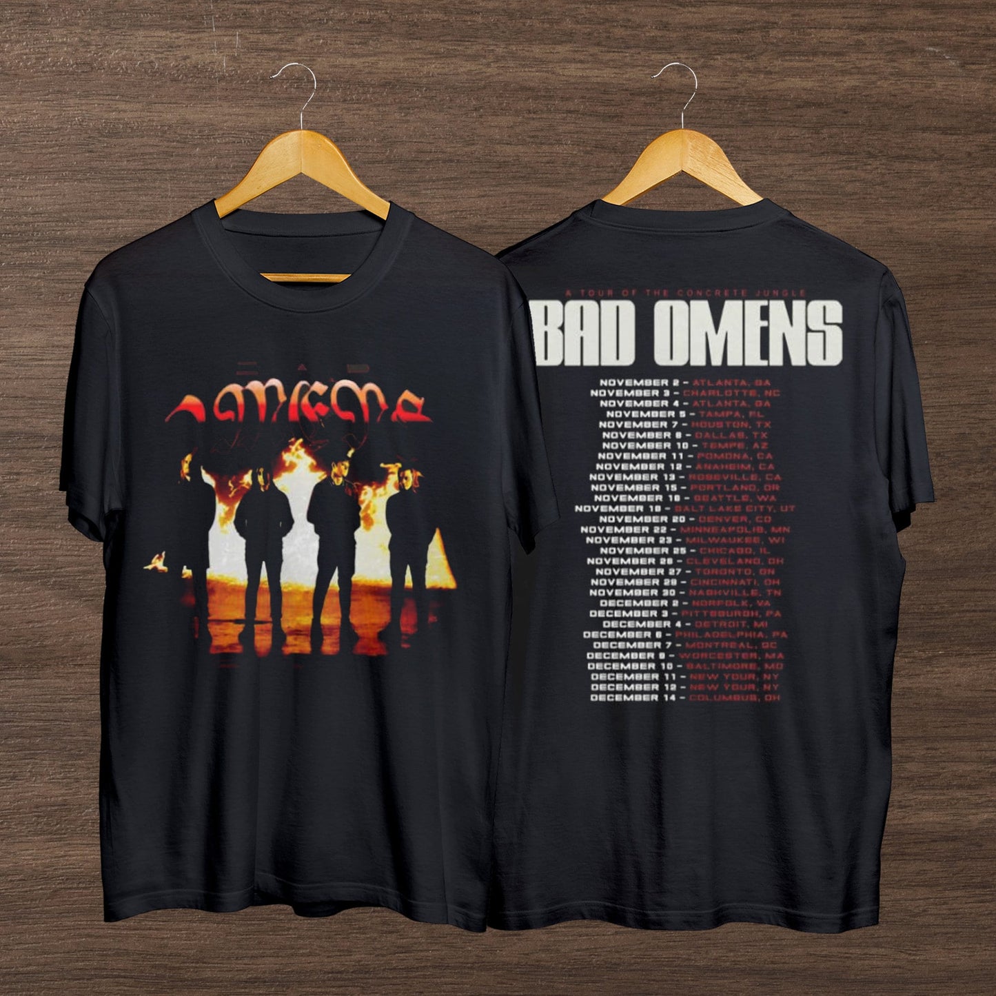 Bad Omens A Tour Of The Concrete Jungle Tour 2023 Shirt, Bad Omens Shirt
