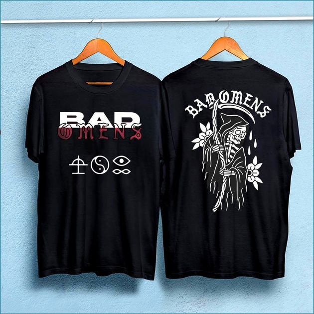Fade Reaper Tee Bad Omens Shirt, Vintage Band Track List 2023 Shirt