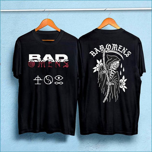 Fade Reaper Tee Bad Omens Shirt, Vintage Band Track List 2023 Shirt
