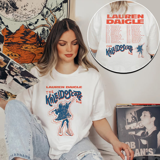 Color Lauren Daigle 2023 Tour Thank God I Do Shirt