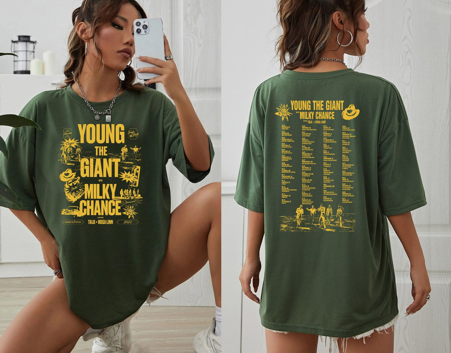 Milky Chance 2023 Young The Giant With Milky Chance Tour Shirt