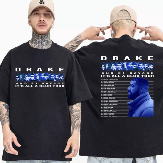 Drake and 21 Savage Its A Blur Tour Concert 2023 Shirt