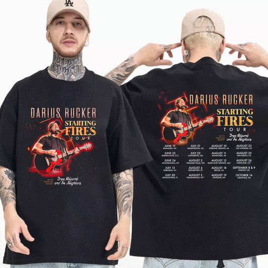Darius Rucker Tour Concert 2023 Shirt, Starting Fires Tour 2023 Shirt