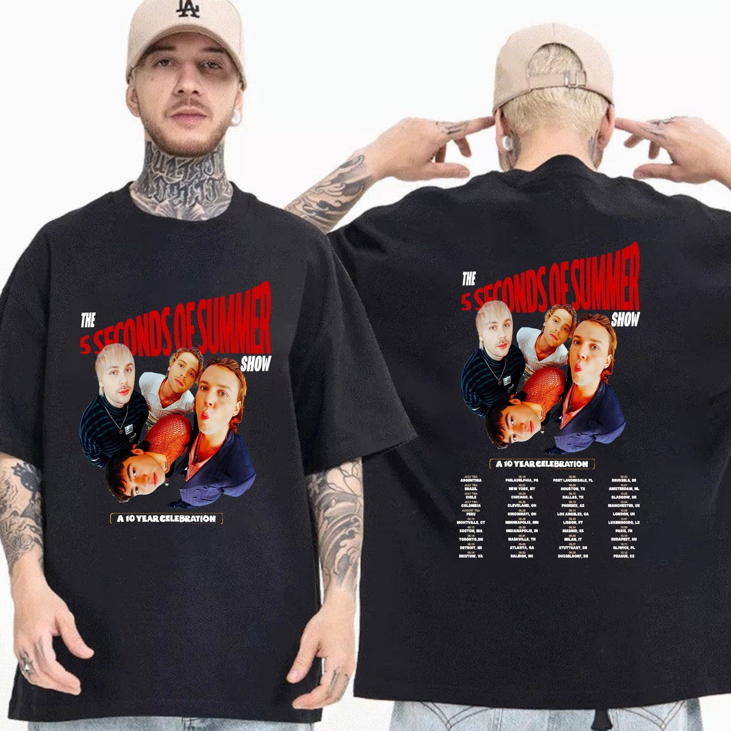 5SOS World Tour Concert 2023 Shirt, The 5 Seconds Of Summer Show Shirt