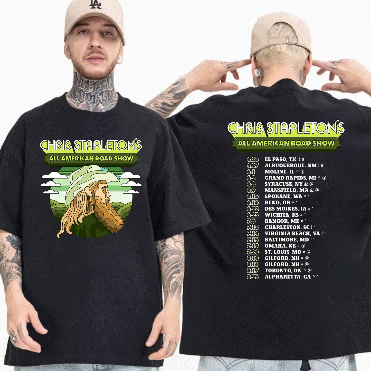 Chris Stapleton Tour Concert 2023, Chris Stapleton All American Road Show Shirt