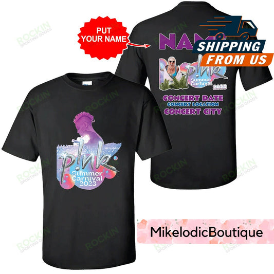 Personalized Pink Summer Carnival 2023 Shirt