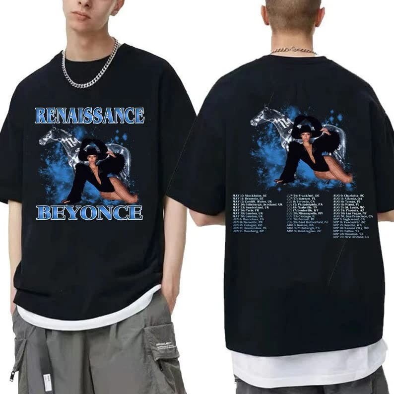 Beyonce Renaissance Tour 2023 Double Sided Shirt