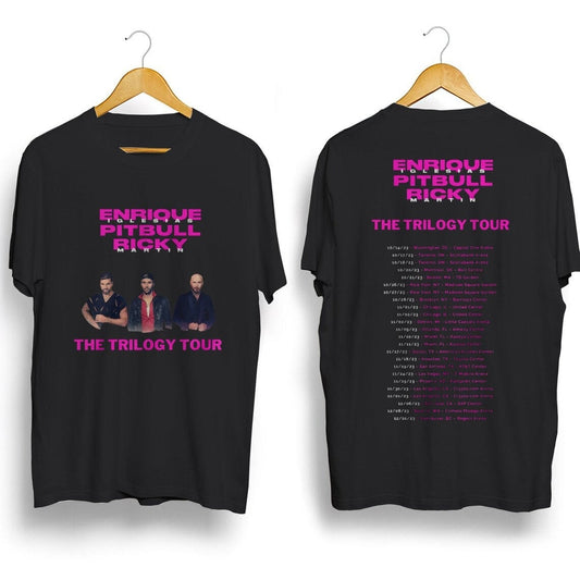 Ricky Martin Pitbull Concert Tour 2023 Tshirt, Trilogy Tour Shirt Enrique Iglesias T-shirt