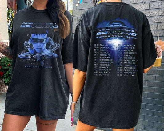 Rauw Alejandro Saturno World Tour Shirt, 2023 Saturno Album T-shirt