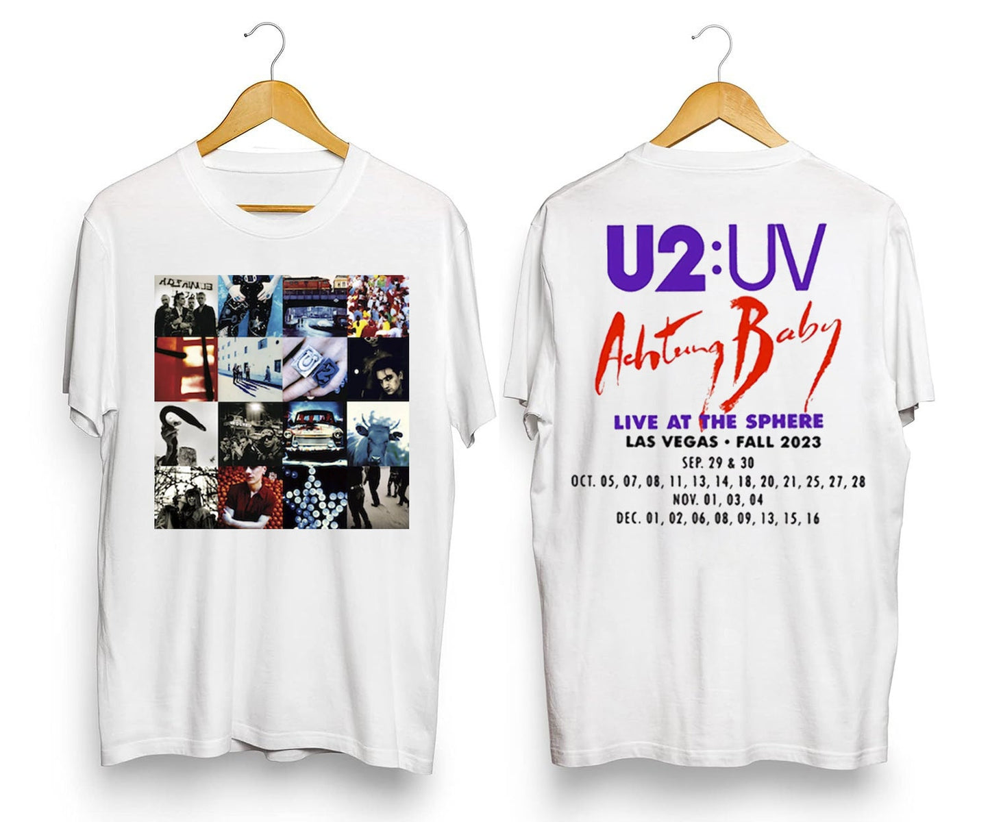 U2:UV Achtung Baby Shirt, Live At Sphere U2 Band Tour 2023 Shirt