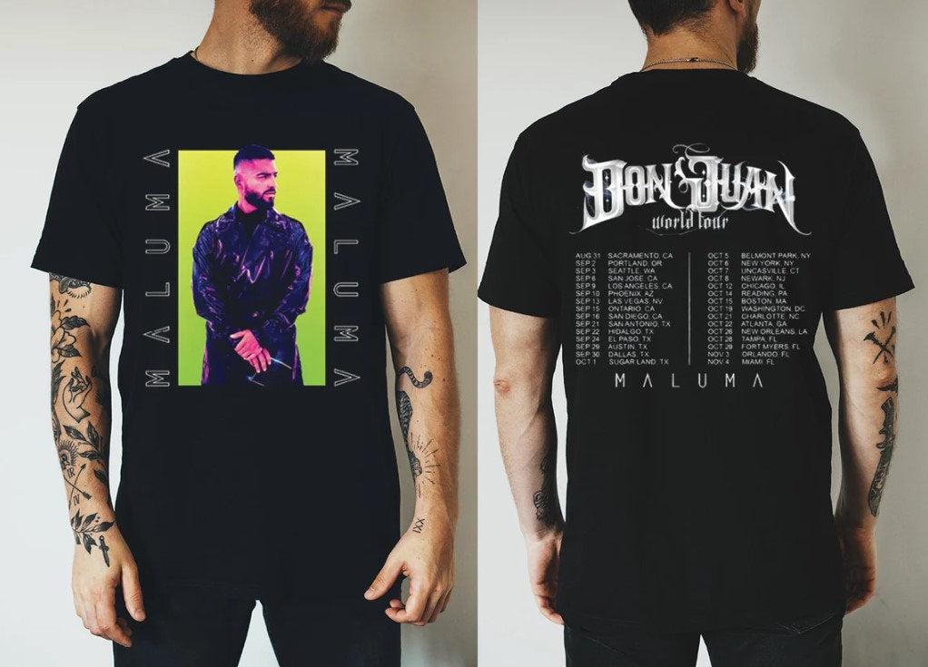 Tour 2023 Maluma Graphic Shirt, Don Juan North American Tour Maluma Shirt