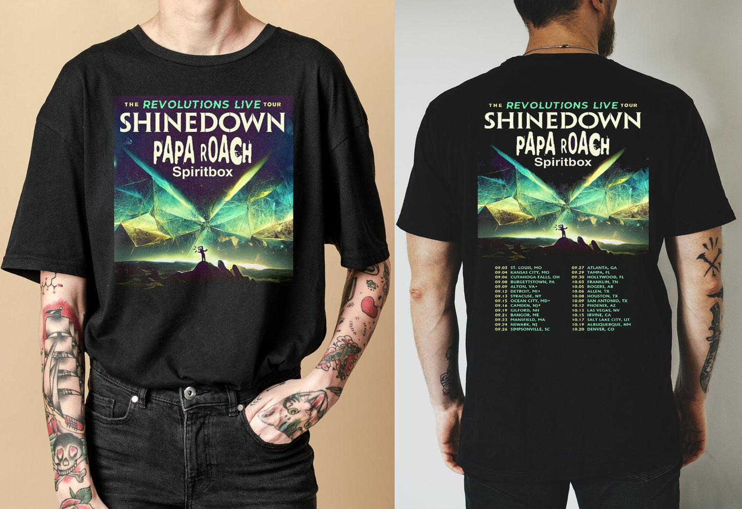 shine down Fan Gift Shirt, The Revolutions Live Tour 2023 T-shirt
