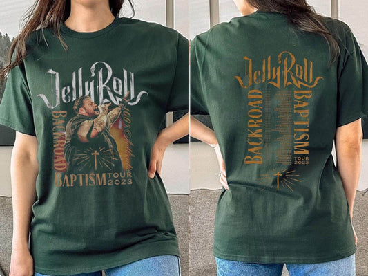 Jelly Roll Backroad Baptism T-Shirt, Even Savage Bitches Go To Heaven Shirt