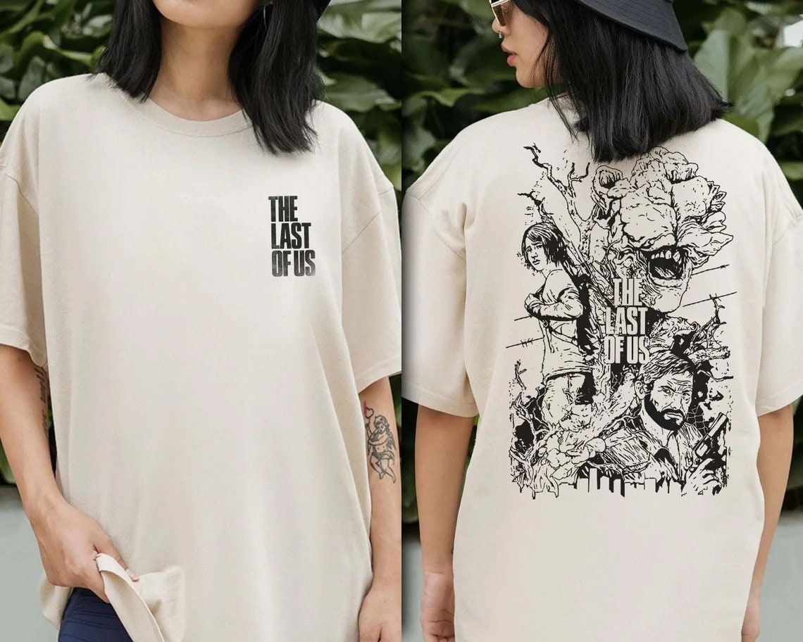 The Last Of Us 2 Side Shirt, Joel and Ellie Save Who You Can Save Illustrated Design, Gamer Gift Shirt