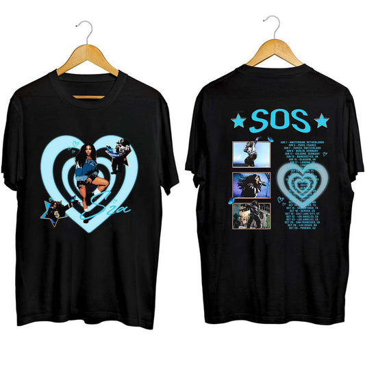 SZA Tour 2023 Shirt, SZA Fan Shirt, Sza Concert Shirt, Sza Shirt Gift, Sza SOS 2023 Concert, Sos Tour 2023 Shirt