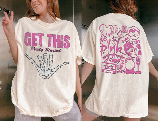 Pink Singer Get This Party Started Tour Shirt, Exclusive Pink Singer Get This Party Started Tour