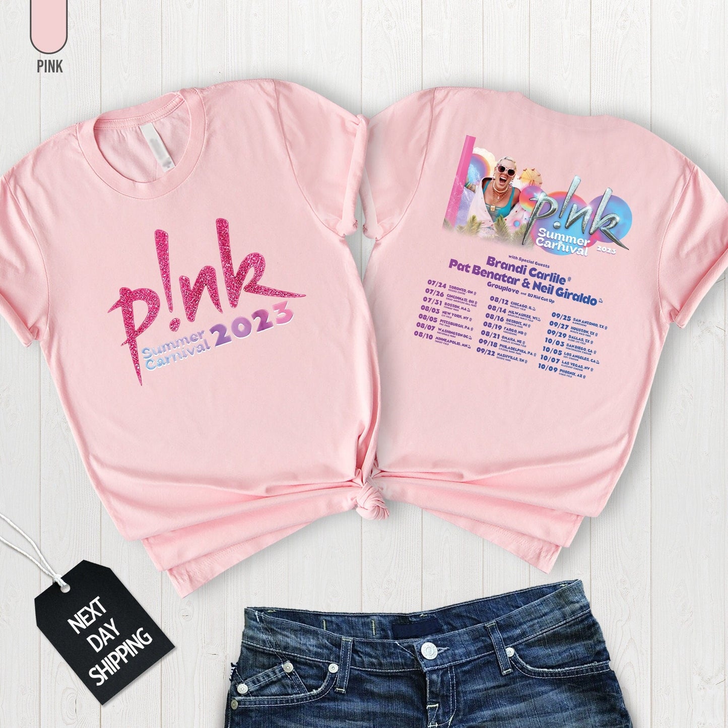 P!nk Summer Carnival 2023 Trustfall Album Tee Music Festival Shirt Concert Apparel Tour