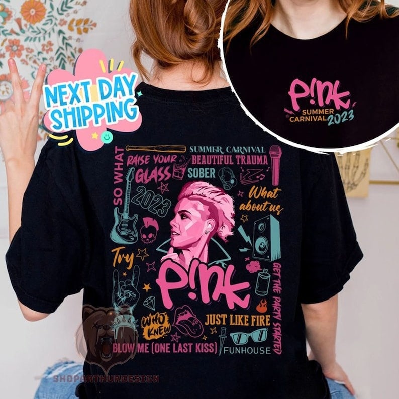 2 Sides P!nk Summer Carnival 2023 Tour Shirt, Pink Tour Shirt, Music Tour 2023