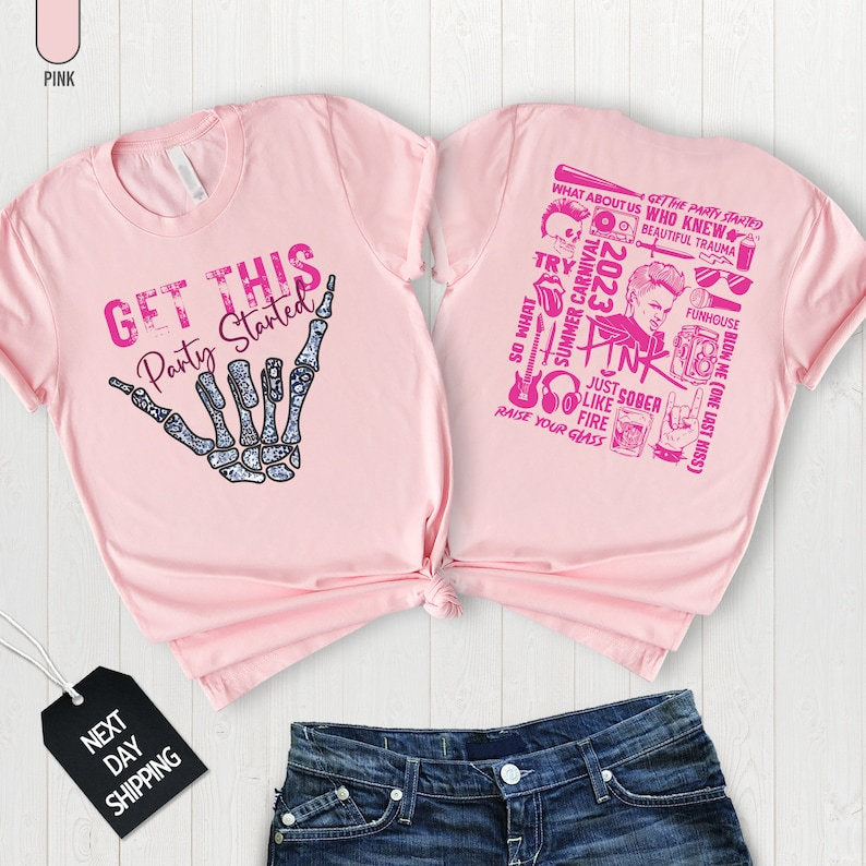 Pink Tour Get This Party Started Shirt, Pink Singer Summer Carnival 2023 Tour