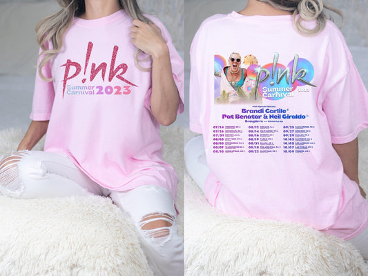 P!nk Summer Carnival 2023, Trustfall Album Tee, Pink Singer Tour, Music Festival
