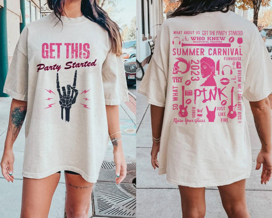 Pink Summer Carnival 2023 T-Shirt, Pink P!nk Tour Shirt, Summer Carnival Music Legend