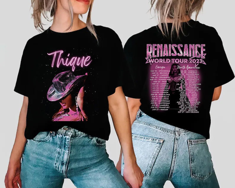 Beyonce t shirt, 2-sided, Beyonce renaissance concert tour T Shirt