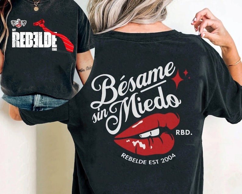 RBD Rebelde 2023 Tour Shirt, Soy Rebelde Concert 2023 Shirt