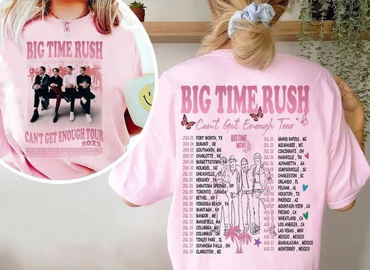 Big Time Rush tour 2023,Big Time Rush Tracklist shirt