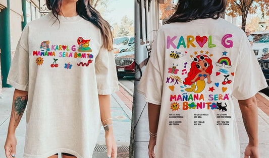 Vintage Maana Ser Bonito Tour Shirt, Bichota Season Tshirt, Karol G