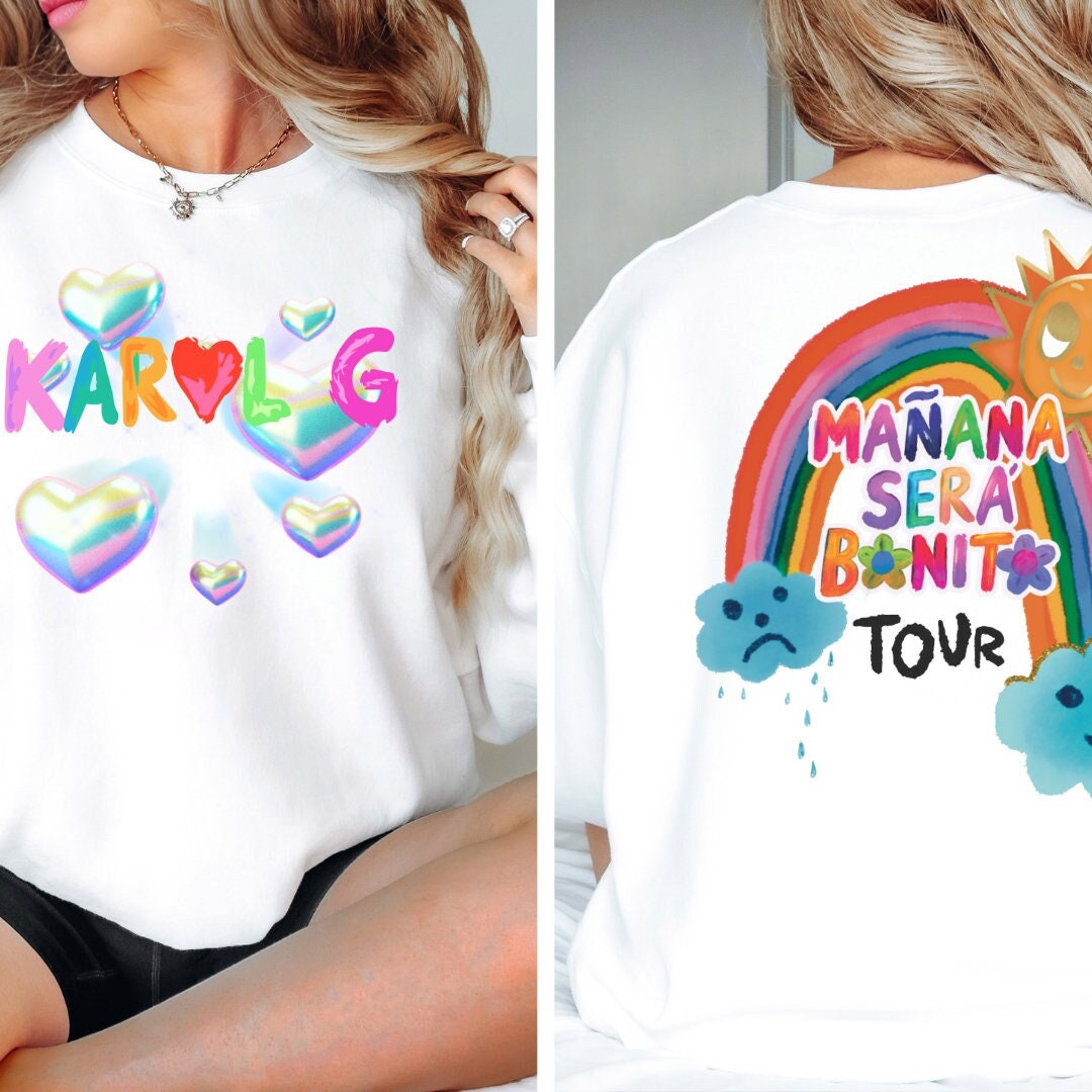 Karol G Maana Ser Bonito Tour Shirt,Green Concert Back and Front