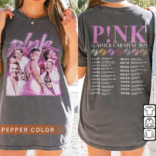 P!nk Music Shirt, Trustfall Album Shirt Pink Singer Summer Carnival 2023 Tour T Shirt