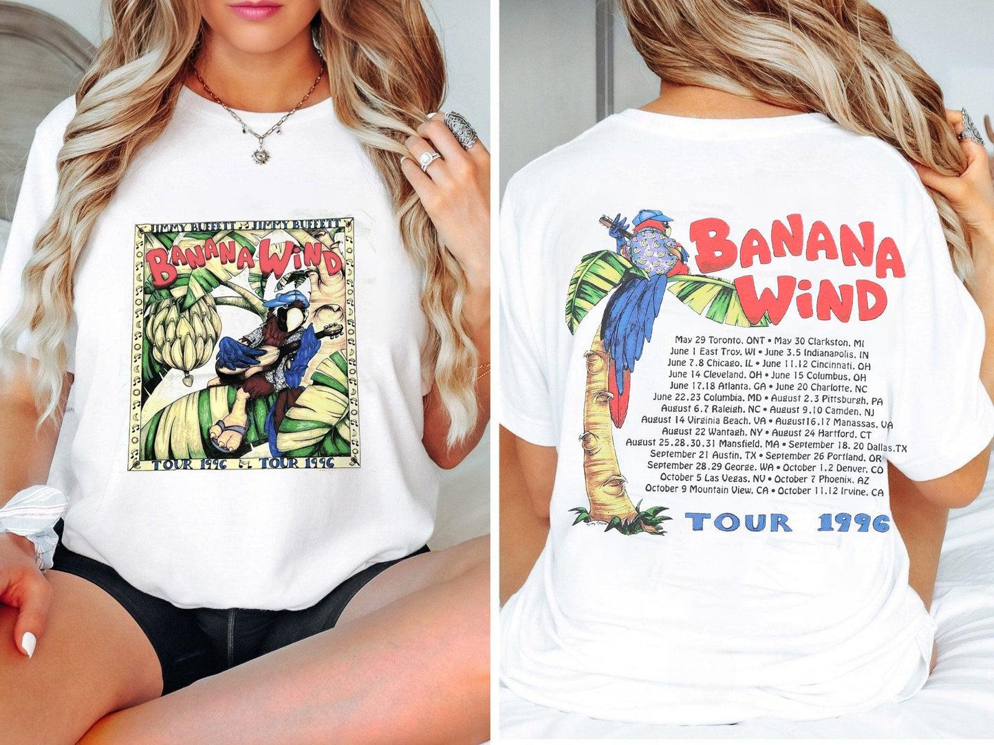 Jimmy Buffett T-shirt, Banana Wind Tour Shirt, Vintage Jimmy Buffett Shirt
