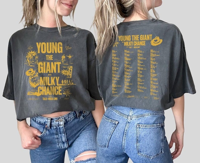 Young the Giant & Milky Chance 2023 Tour Shirt, Young the Giant Band Fan T Shirt