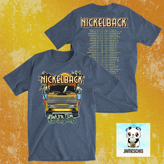 Nickelback Get Rollin' Shirt, Vintage Nickleback Tour 2023 Shirt