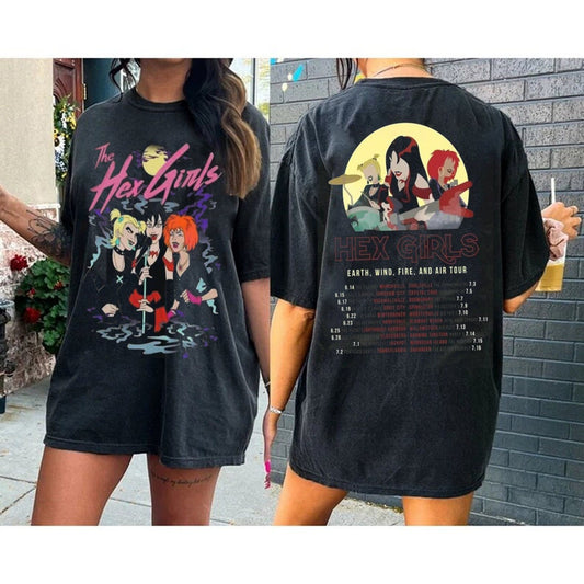 Hex Girls T Shirt, The Hex Girls Rock Band Music