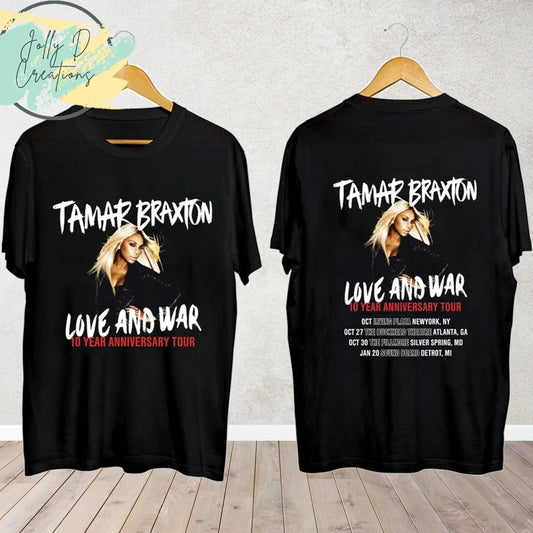 Tamar Braxton Love and War 10th Anniversary Tour 2023 Shirt, Tamar Braxton Fan Shirt
