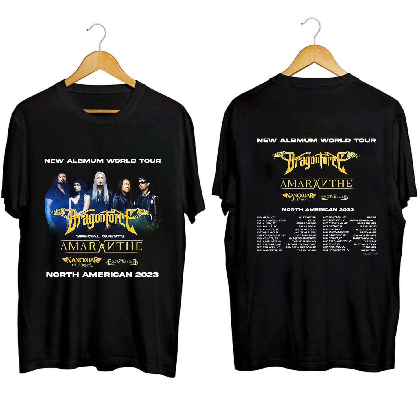 DragonForce Fall 2023 North American Tour Shirt