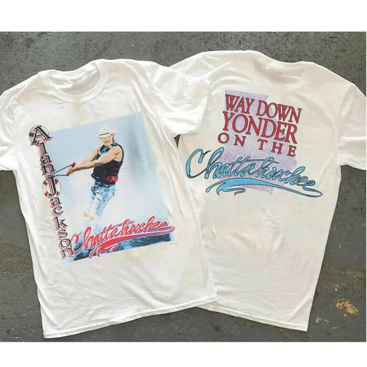 Alan Jackson Shirt ,Way Down Yonder On The Chattahoochee Shirt, Alan Jackson Tour Shirt