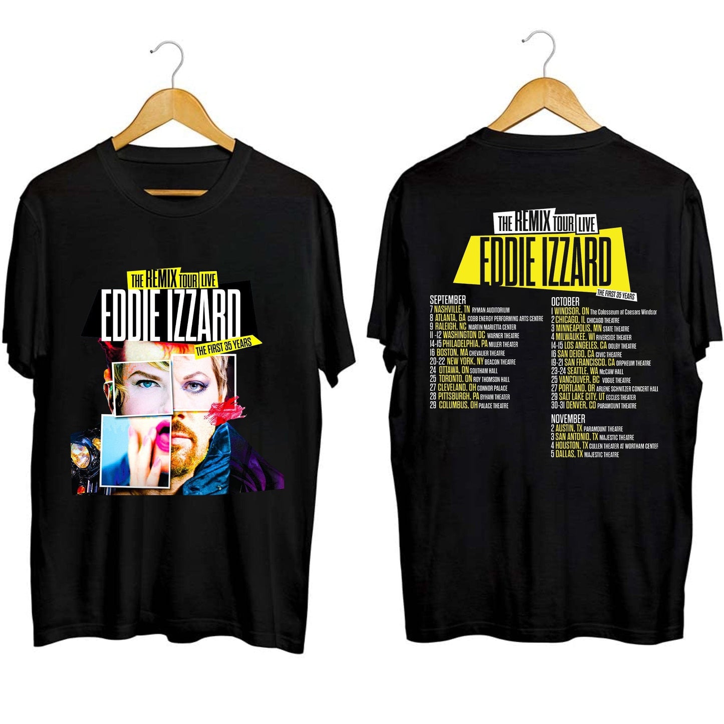 Eddie Izzard The Remix 2023 Tour Shirt, Eddie Izzard Fan Shirt