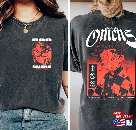 Bad Omen Band Fan Double Side Shirt 2023 Concert Tour Shirt
