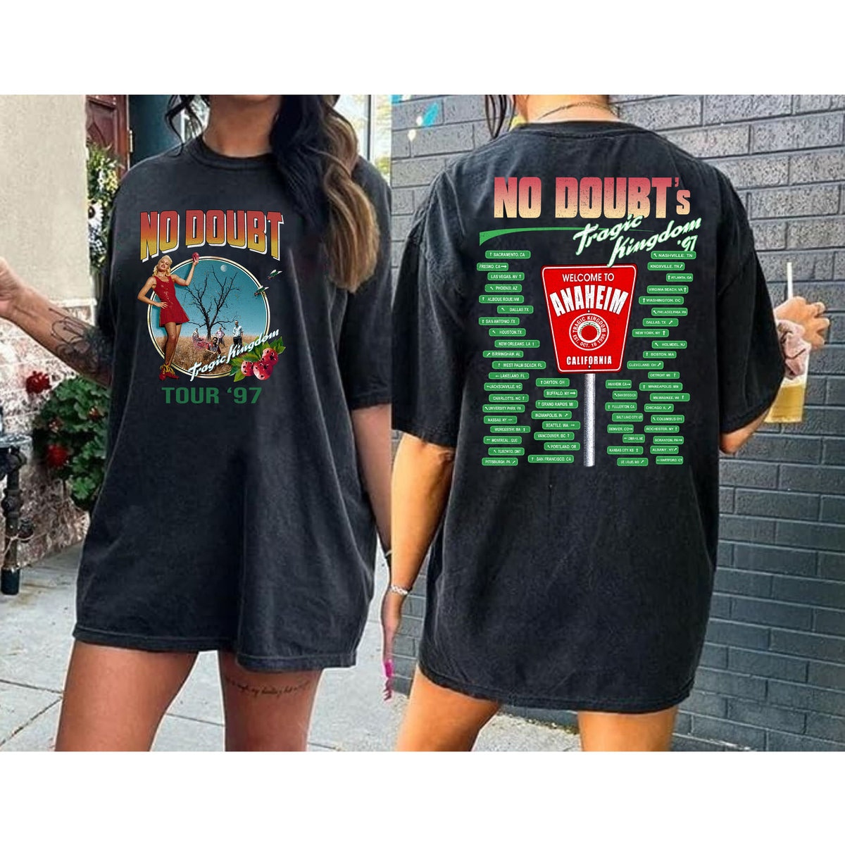 Vintage No Doubt 1997 T-Shirt, No Doubt Tragic Kingdom Tour T Shirt