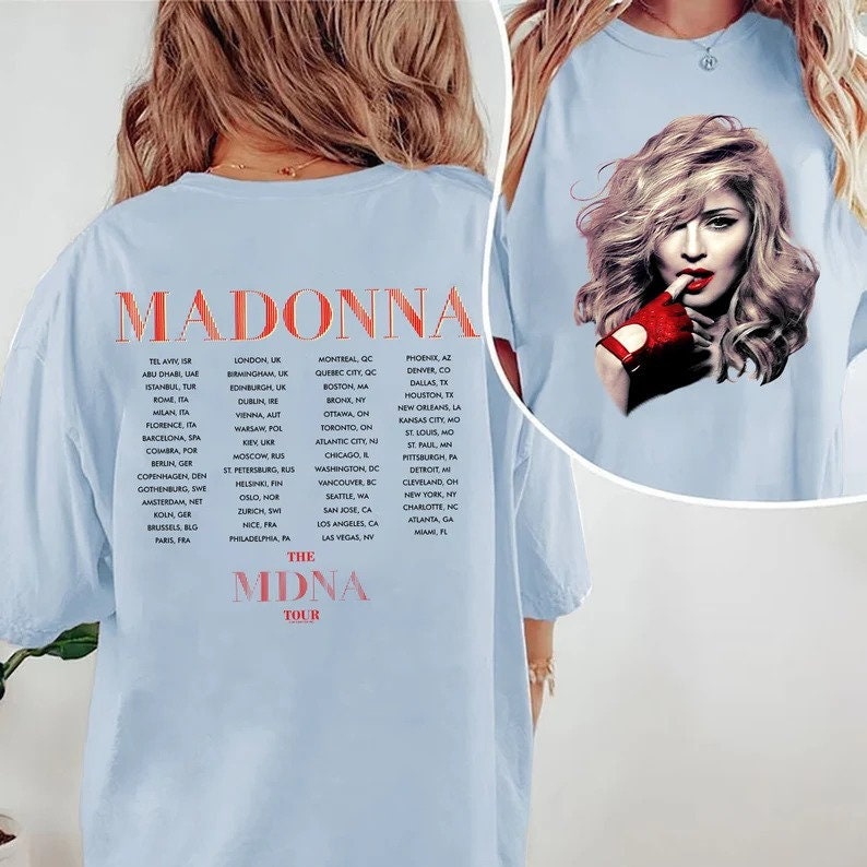 MADONNA The MDNA Tour Graphic T-Shirt, Madonna Graphic T-Shirts