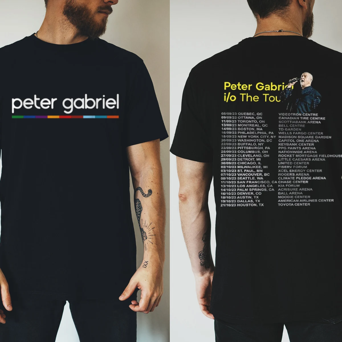 Peter Gabriel Concert T-shirt, Peter Gabriel i/o The Tour 2023 T-Shirt