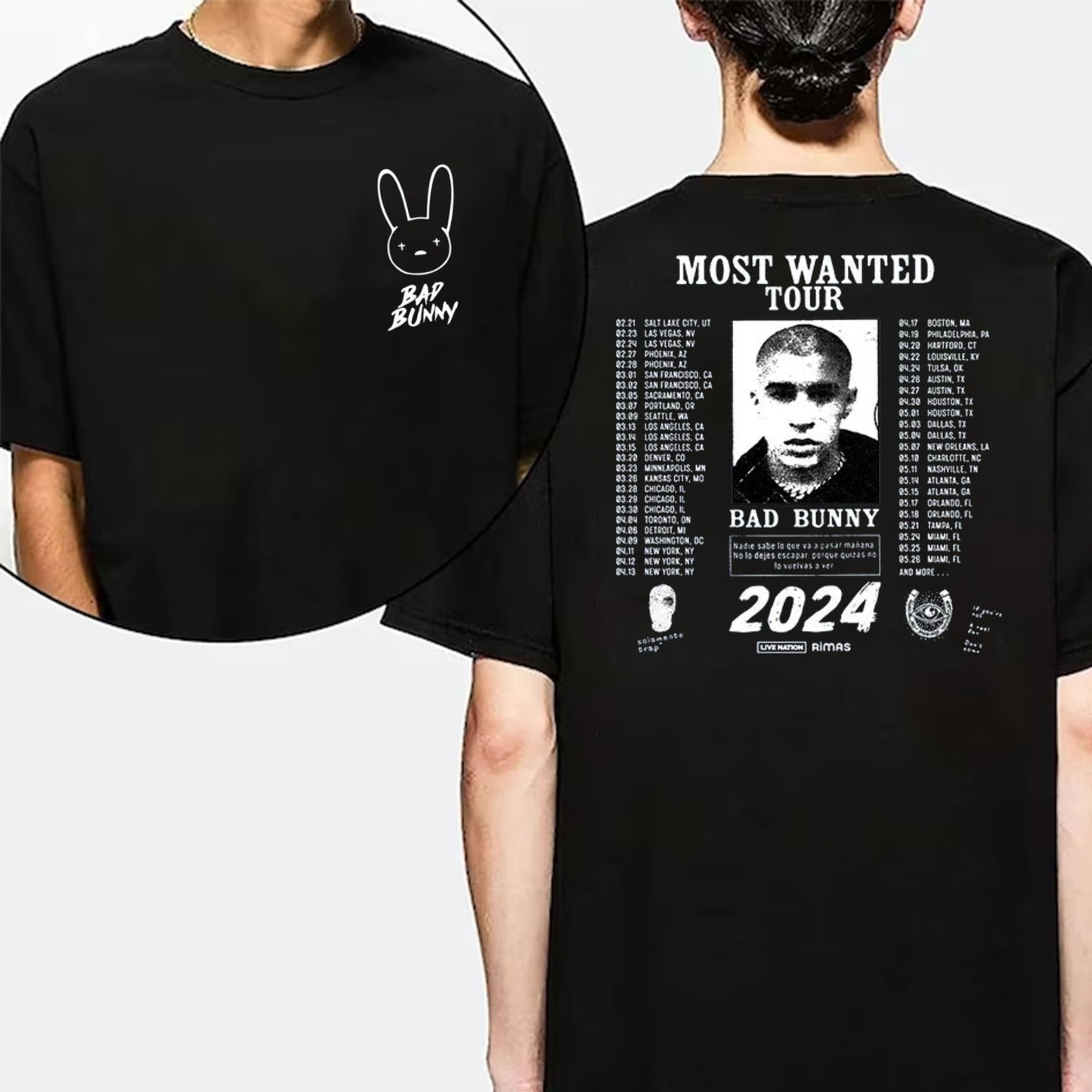 Bad Bunny Most Waceted Tour Shirt, nobody knows what will happen tomorrow