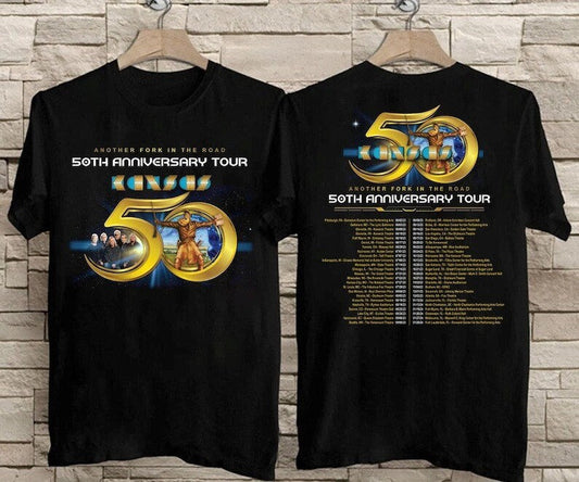 Kansas Band Tour 2023 Another Folk In The Road 50th Anniversary T Shirt